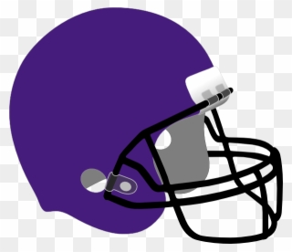 Purple Football Helmet Clip Art At Clker Vector Clip - Football Helmet Clipart Navy - Png Download