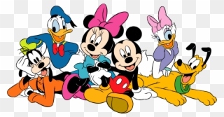 Disney Clip Art Thanksgiving - Mickey Minnie Donald Daisy Pluto Goofy - Png Download