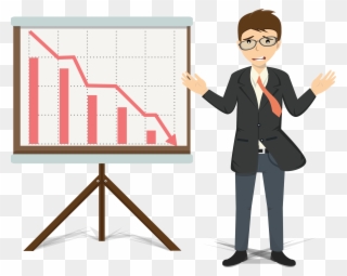 Bad Sales Man Chart Converted - Bad Sales Chart Clipart