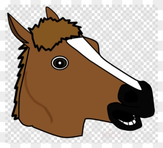 Download Horse Head Cartoon Png Clipart Pony American - Horse Head Mask Vector Transparent Png