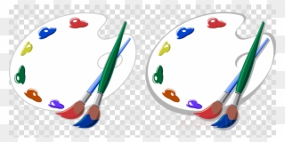 Artists Brushes Clipart Palette Brush Clip Art - Alan Walker Png Logo Transparent Png