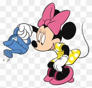 Mickey Mouse Clipart Garden - Minnie Y Mickey Primavera - Png Download
