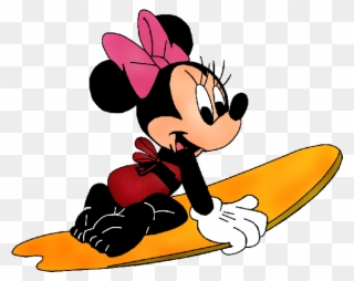 Cartoon Clipart Minnie Mouse Mickey Mouse Cartoon - Minnie Mouse In A Bathing Suit - Png Download