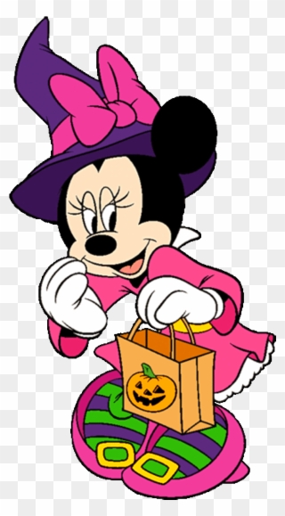 Halloween Minnie Mouse Clip Art - Minnie Mickey Mouse Halloween - Png Download