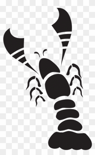 Lobster Clipart Shellfish - Lobster Silhouette Vector - Png Download