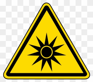 Optical Radiation Warning Label - Optical Radiation Warning Sign Clipart