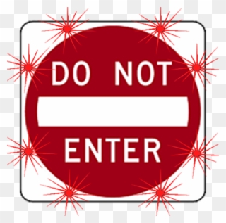 Image Logo For Lighted Roadway Signs - Road Sign Do Not Enter Clipart