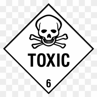 Toxic 6 Sign - Toxic Gas 2 Clipart