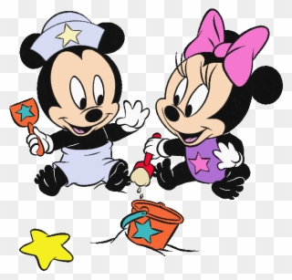 Disney Baby Minnie Mouse Cartoon - Mickey N Minnie Baby Clipart