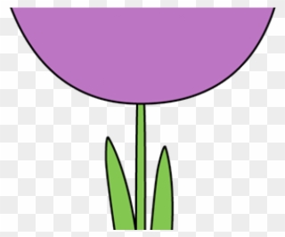 Tulip Clipart Purple Tulip - Png Download