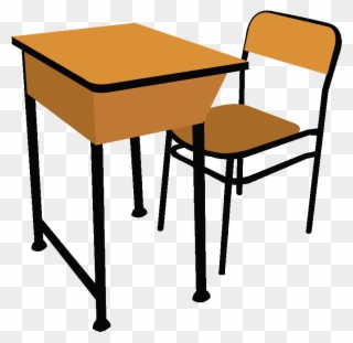 Table And Chairs Clip Art - Classroom Desk Clip Art - Png Download