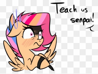 Teach Us Senpai By - Can Senpai Teach Clipart