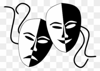 Comedy And Tragedy Masks Png Clipart