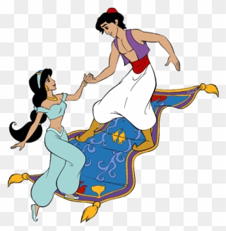 Aladdin And Jasmine Clip Art - Aladdin And Jasmine Transparent - Png Download