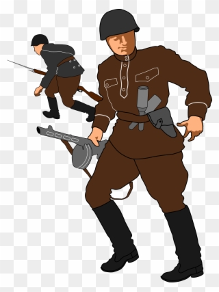 Cartoon Pictures Of Soldiers 5, Buy Clip Art - Draw A Soviet Soldier - Png Download