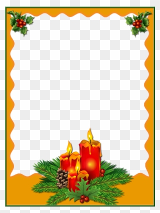 Pin By Mária Pospíšilová On My Christmas Png Frames - Velas De Natal Png Clipart