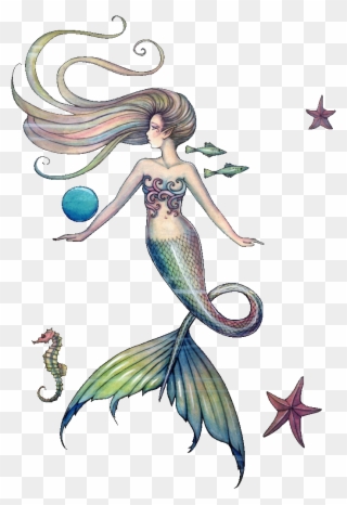 The Fantasy And Fairy Art Of Molly Harrison Mermaid - Best Angel Jalpari Clip Art - Png Download