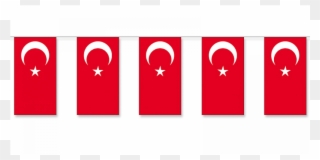Fahnenkette Türkei 5 M - Banderas Madrid Plástico 50 M Clipart