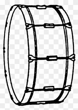 Marching Bass Drum Clip Art - Marching Bass Drum Drawing - Png Download