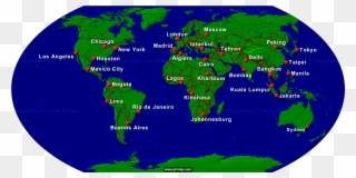 World Map With Countries Throughout Show Besttabletfor - Jakarta On World Map Clipart