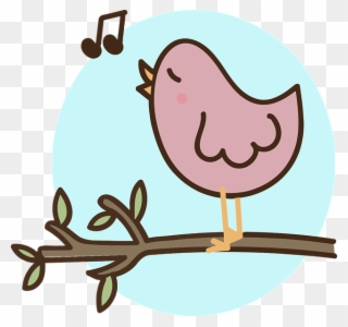 Draw A Singing Bird Clipart