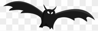 Bat Silhouette Black Animal Png Image - Cartoon Bat Clipart