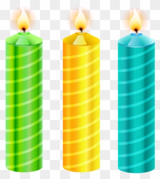 Birthday Candles Png Vector Clipart Picture - Happy Birthday Candle Png Transparent Png