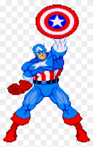 Captain America 6 - Captain America Cartoon Gif Clipart