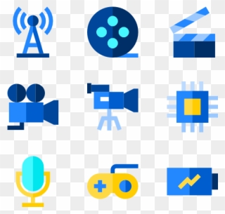 Electronic Set - Electronic Icon Designs Clipart