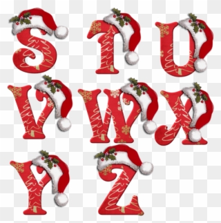 Alphabets - Moldes De Letras Navidad Clipart