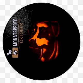 Monatspfoto Oktober”halloween Im Zeichen Des Hunde-kürbis”[midoggy] - Dog Clipart