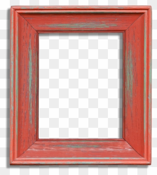 Picture Frame Clipart Picture Frames Wood - Square Pictures Of Red Wooden Frames - Png Download