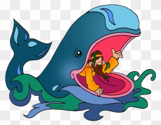 Picture Library Download January Dwelling In The - Jonah And The Whale Clip Art - Png Download