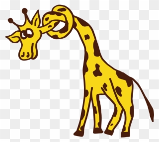 Süße Giraffe Mit Verkotetem Hals Einfach Nur Zum Liebhaben - Giraffe Mit Knoten Im Hals Clipart