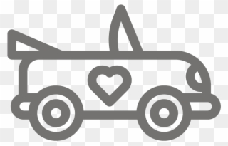 Wedding Carriage - Wedding Car Icon Png Clipart