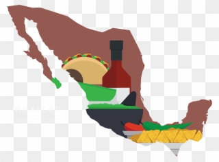 Mexico Map Silhouette At Getdrawings Com Free - Mexican Flag In Country Clipart