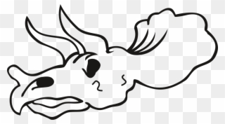 Deer Skull Clipart 23, Buy Clip Art - Huesos De Dinosaurios Para Dibujar - Png Download