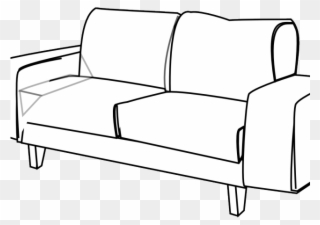 Furniture Clipart Stylized - Clipart Sofa - Png Download