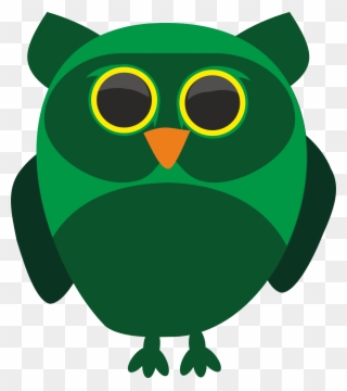 Collection Of Big Bird Clipart - Vector Illustration Of A Green Owl Wine Stopper - Png Download