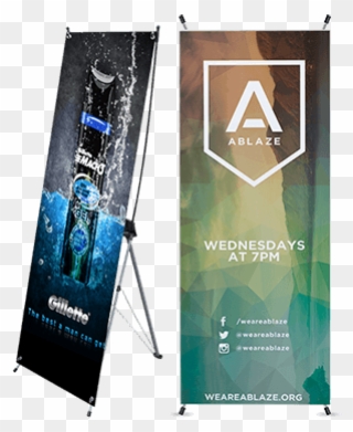 X Banner Stands - Entertainment Clipart