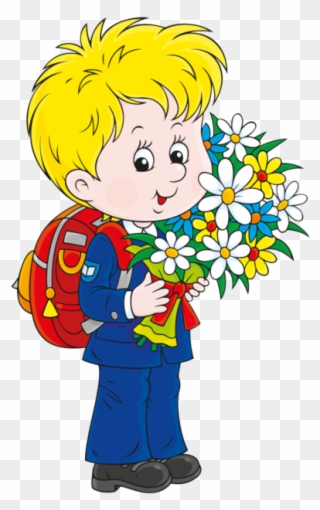 Cartoon Google Klipart Pinterest Hedgehogs Clipartschool - Child Holding Flowers Clip Art - Png Download