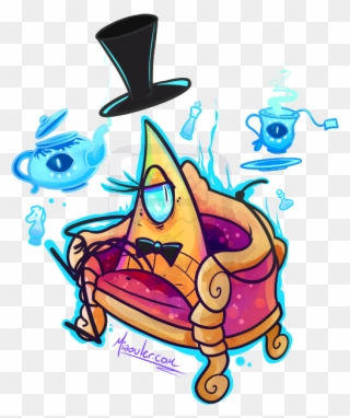 “bill Cipher © Alex Hirsch Available As A Sticker, Clipart