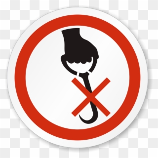 Do Not Use Hooks Iso Prohibition Circular Sign - Use No Hooks Clipart