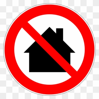 Nicht In Wohngebieten Verwenden, Verbotszeichen D P031 - No Home Clipart