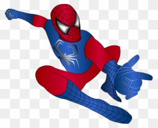 Spiderman Png File - Spiderman Swinging Transparent Background Clipart