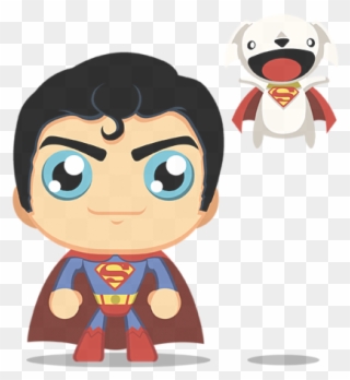 Superman Clip Cute - Superman Cute - Png Download