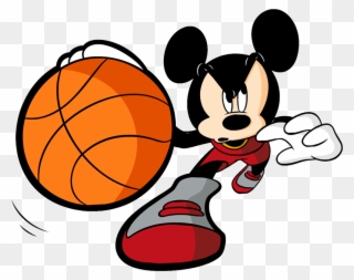 Basketball Cartoon Clip Art Black And White Library - Cartoon Characters Playing Sports - Png Download