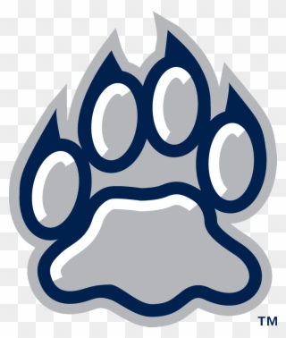 Wildcat Paw Print - Unh Wildcats Clipart