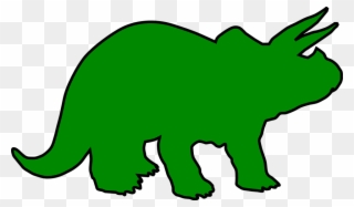 Free Dinosaur Clipart 5, Buy Clip Art - Green Triceratops Clipart - Png Download