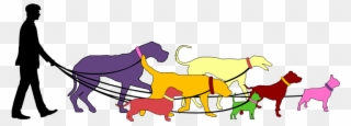 Welcome To Walk Doggy Dog - Dog Walk Logo Clipart